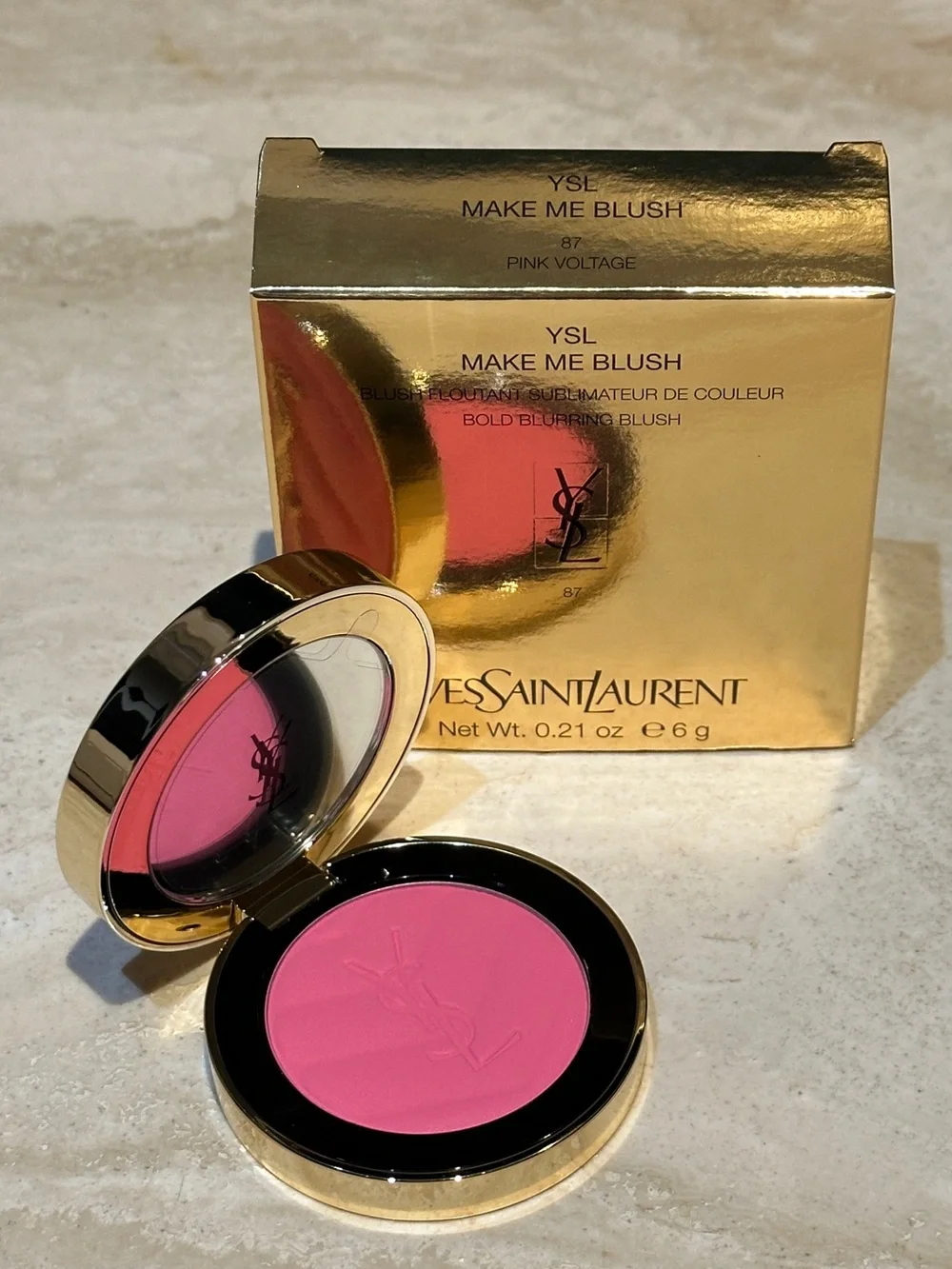 YSL Make Me Blush 87 Pink Voltage